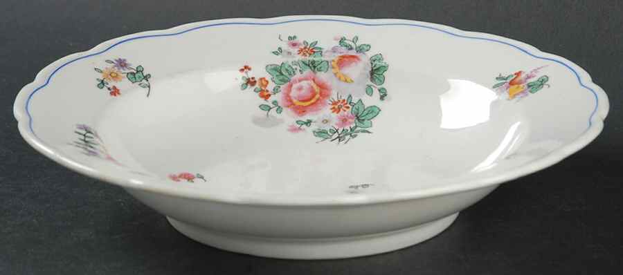 Olde English (Scalloped) Rim Soup Bowl by George Jones & Sons-1