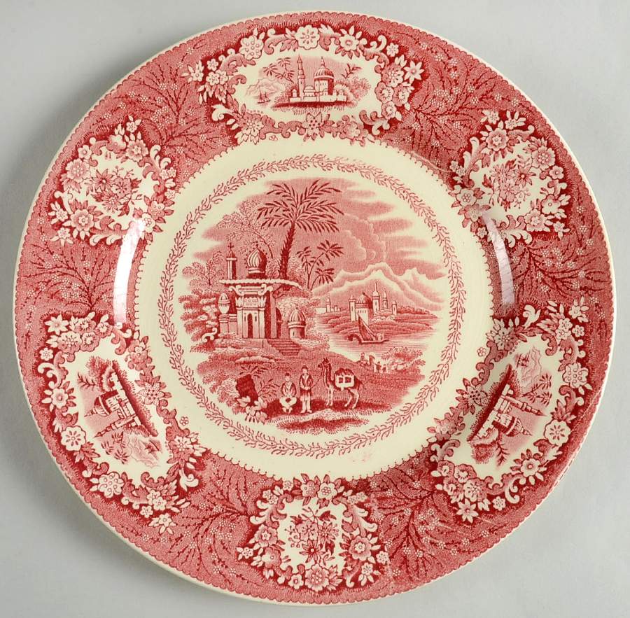 Oriental Pink Dinner Plate by George Jones & Sons-1