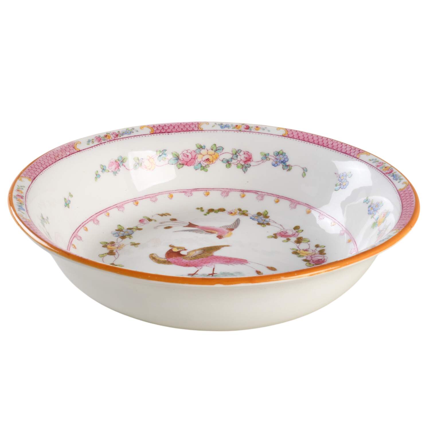 Paradise Pink 9" Round Vegetable Bowl by George Jones & Sons-1
