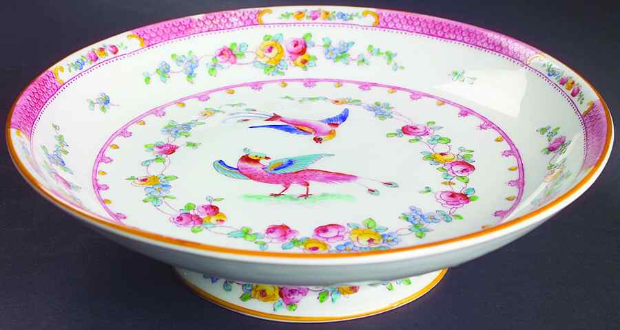 Paradise Pink Round Compote (Height X Width) by George Jones & Sons-1