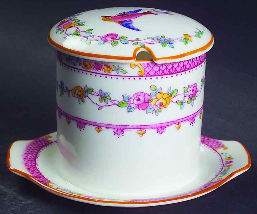 Paradise Pink Jam/Jelly & Lid by George Jones & Sons-1