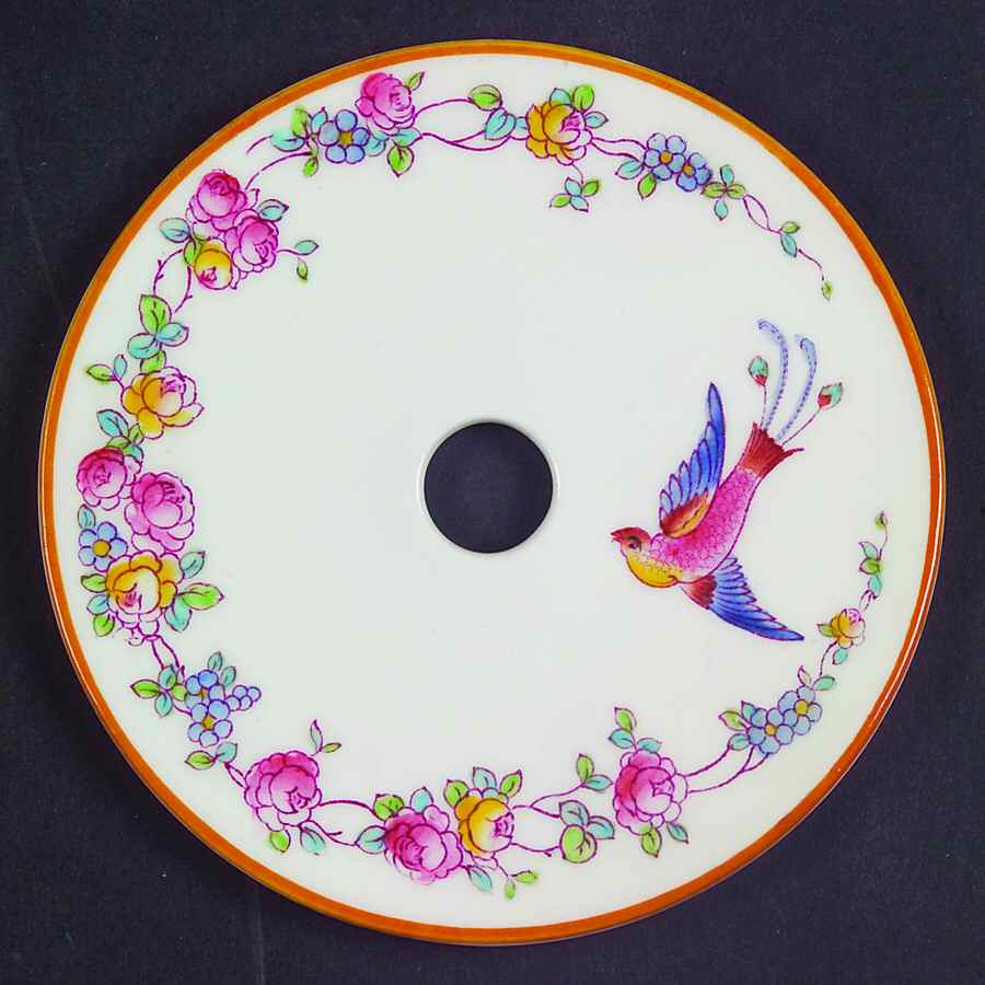 Paradise Pink Strainer for Round Butter by George Jones & Sons-1