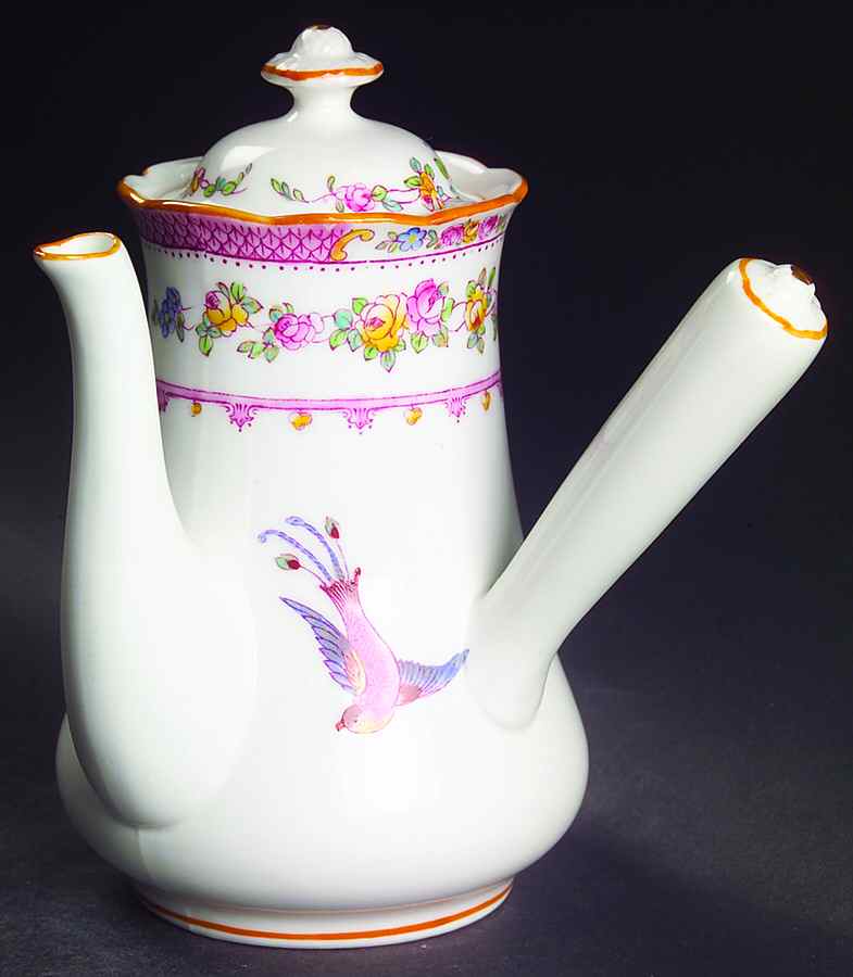 Paradise Pink Mini Coffee Pot & Lid by George Jones & Sons-1