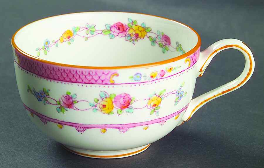 Paradise Pink Flat Cup by George Jones & Sons-1