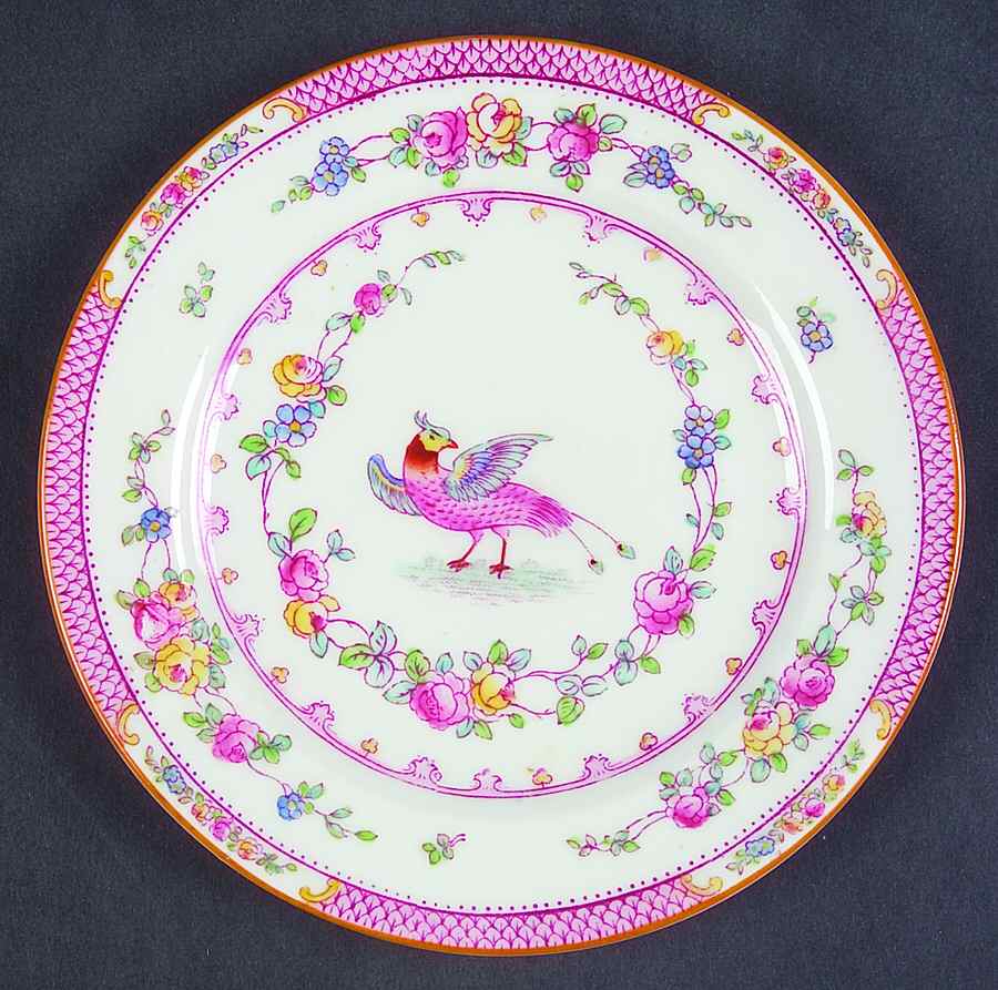 Paradise Pink Bread & Butter Plate by George Jones & Sons-1