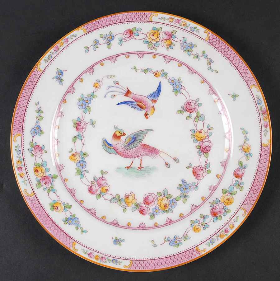 Paradise Pink Salad Plate by George Jones & Sons-1