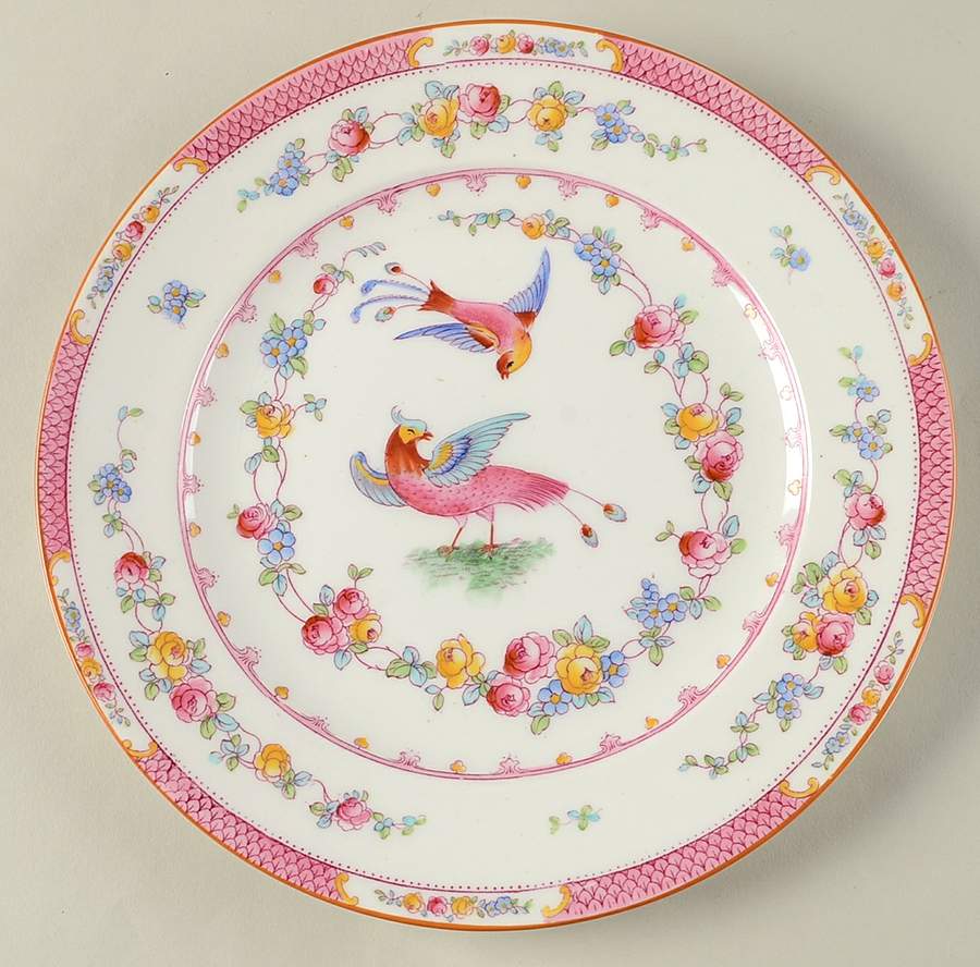 Paradise Pink Luncheon Plate by George Jones & Sons-1