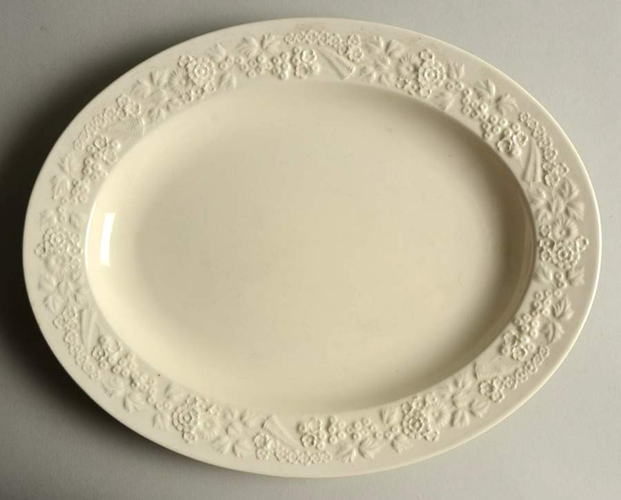 Rhapsody 13" Oval Serving Platter by George Jones & Sons-1