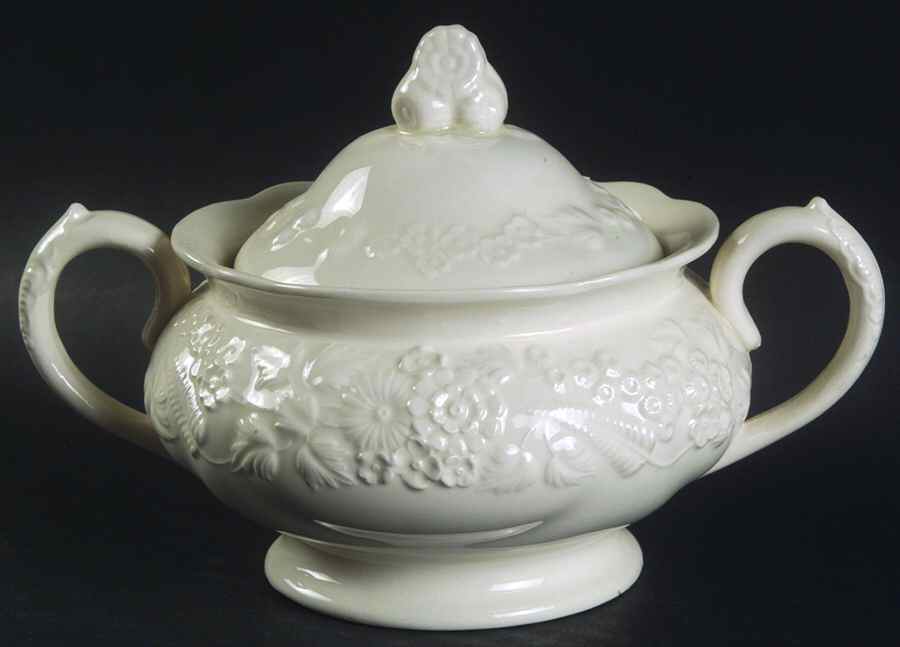 Rhapsody Sugar Bowl & Lid by George Jones & Sons-1