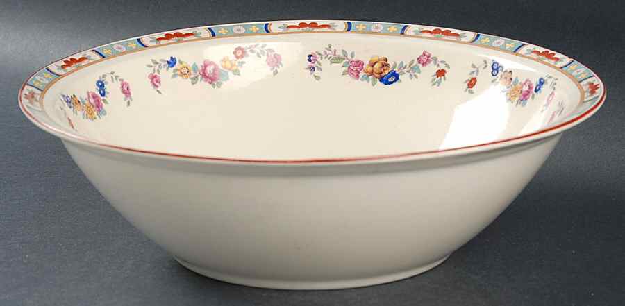 The Rosedale 9" Round Vegetable Bowl by George Jones & Sons-1