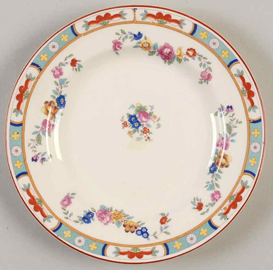 The Rosedale Bread & Butter Plate by George Jones & Sons-1
