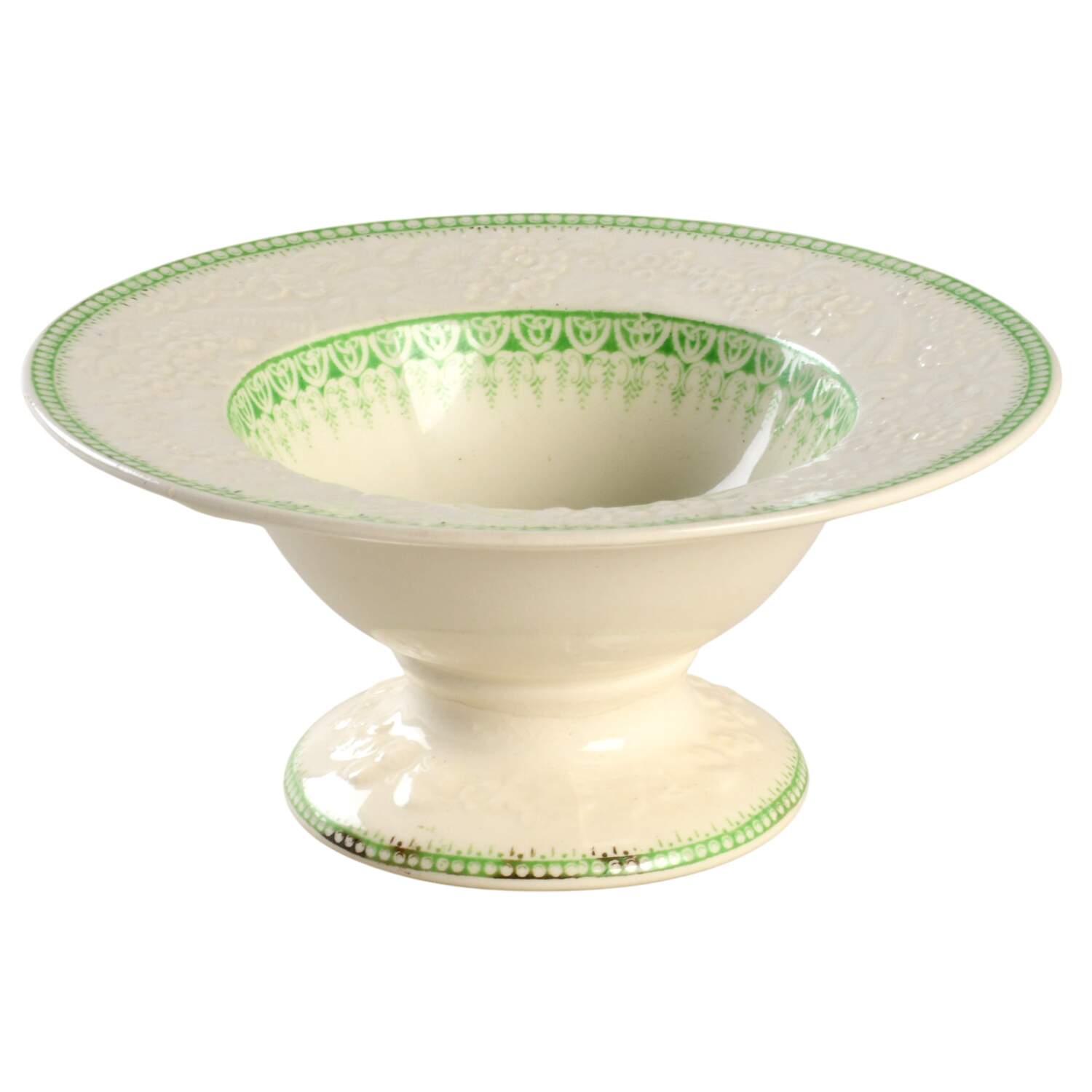 Shannon Green Round Compote (Height X Width) by George Jones & Sons-1