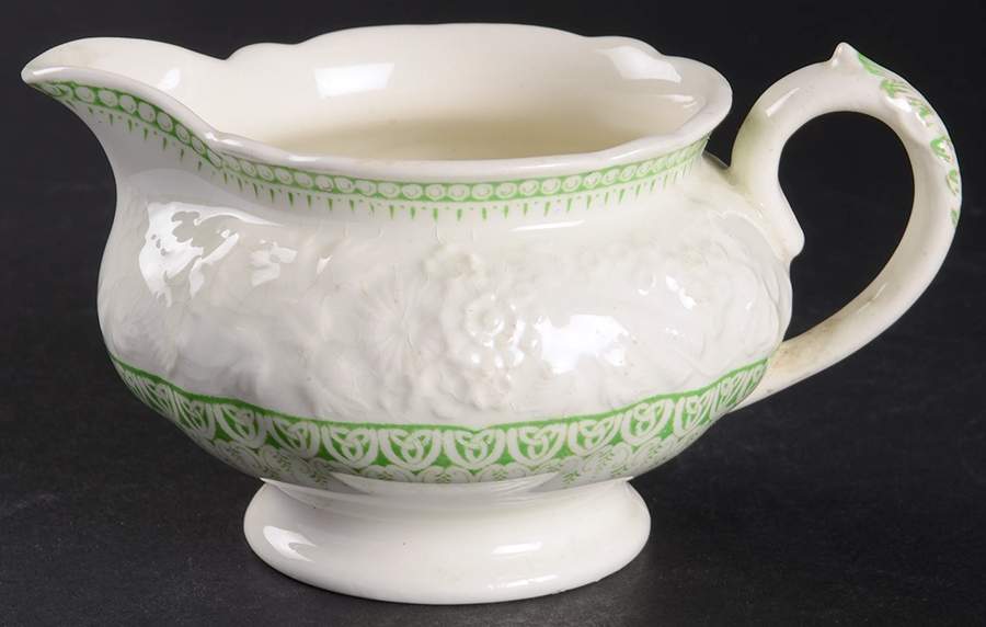Shannon Green Creamer by George Jones & Sons-1