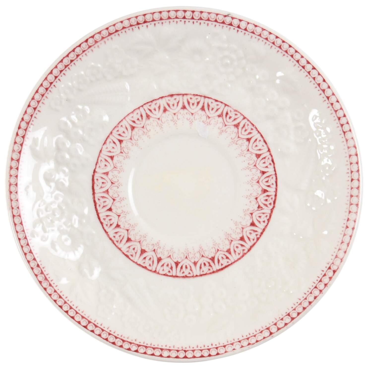 Shannon Pink Saucer for Demitasse Cup by George Jones & Sons-1
