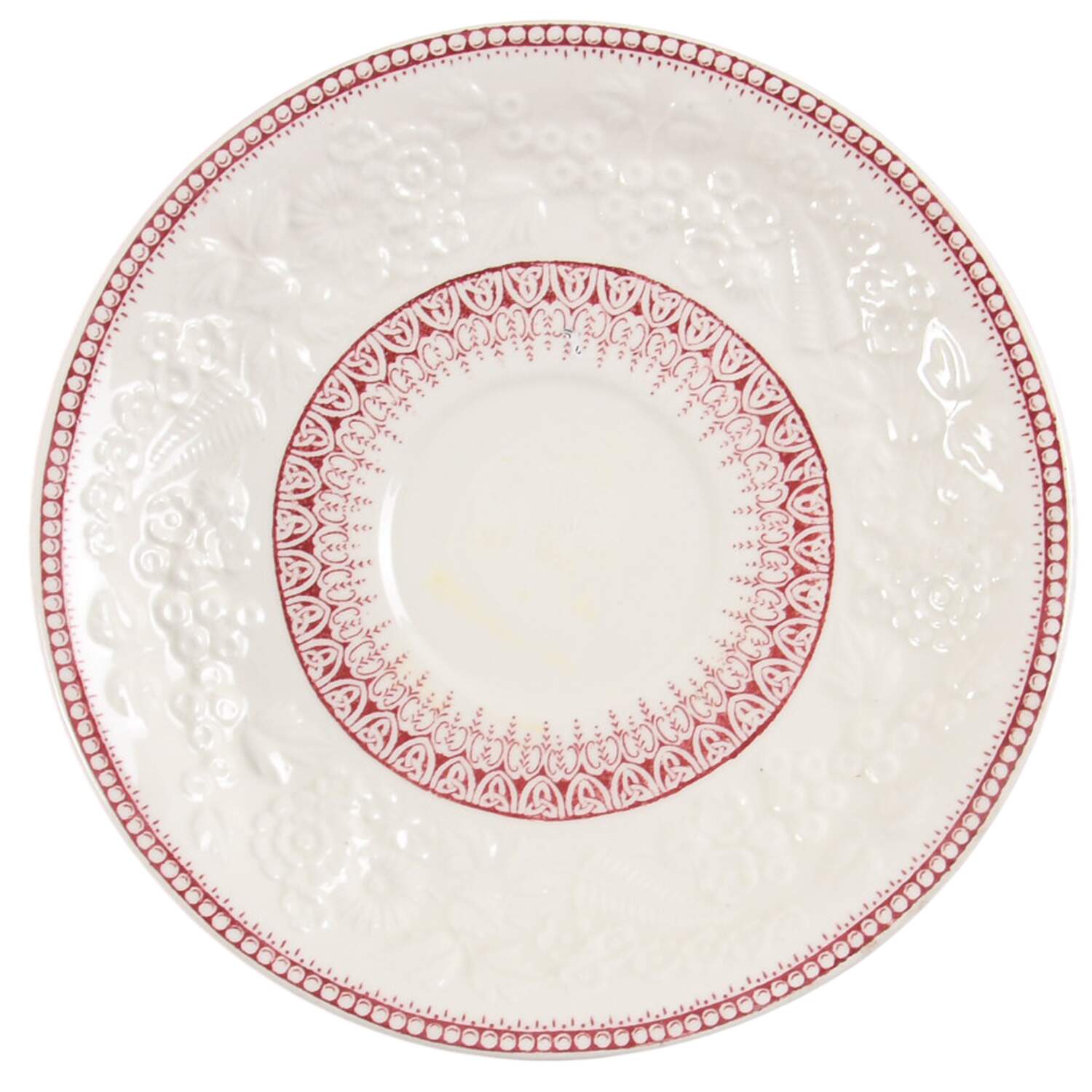 Shannon Pink Saucer for Bouillon Cup by George Jones & Sons-1