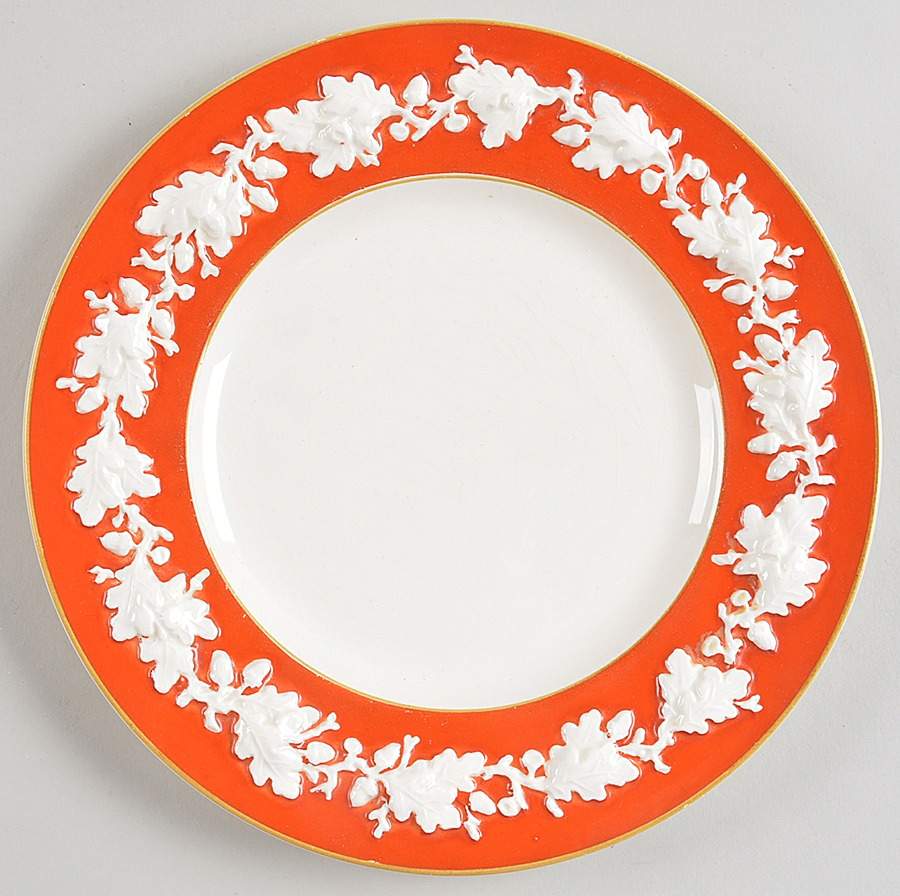 Trentham Red Luncheon Plate by George Jones & Sons-1