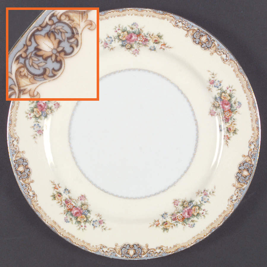 Blue Traditional Dinner Plate by Jyoto-1