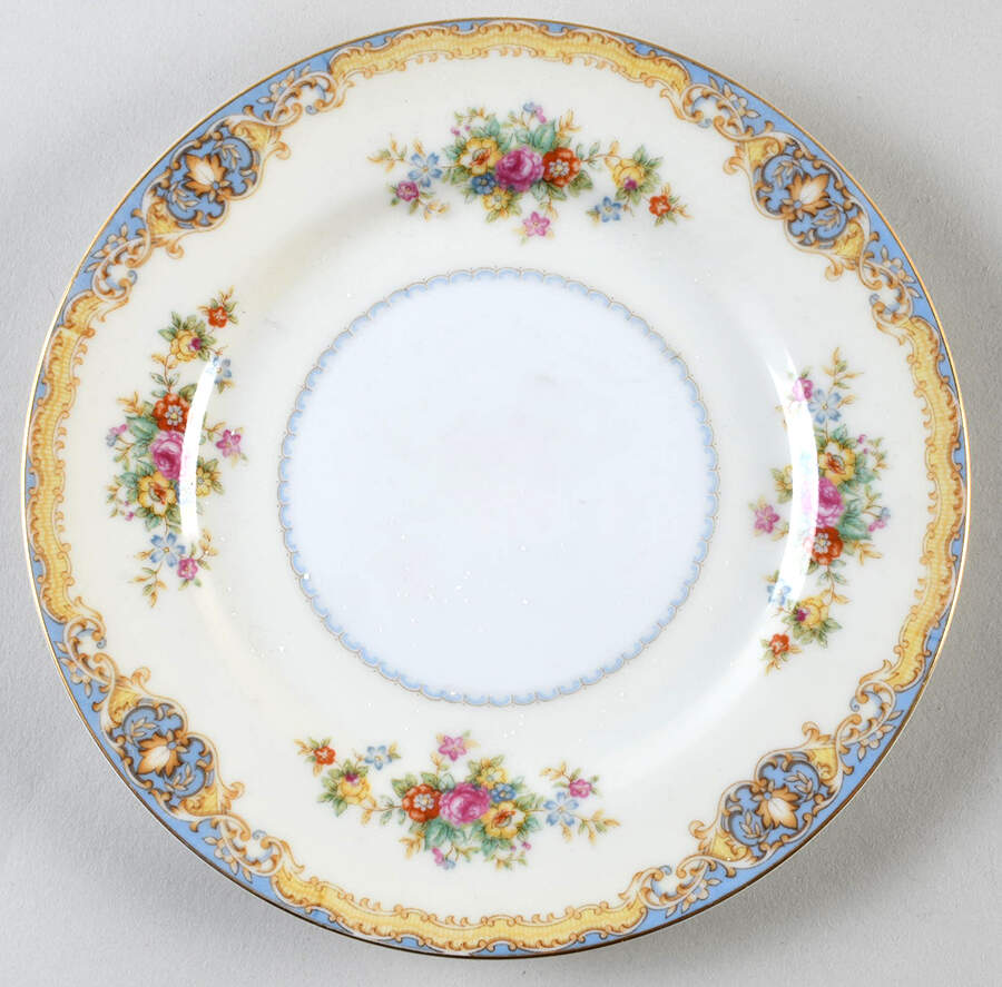 Blue Traditional Salad Plate by Jyoto-1