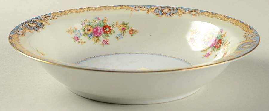 Blue Traditional Rim Soup Bowl by Jyoto-1