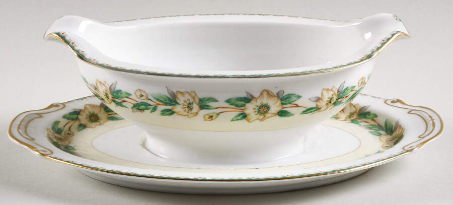 Fairfax Gravy Boat with Attached Underplate by Jyoto-1
