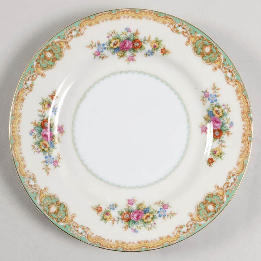 Green Traditional Salad Plate by Jyoto-1