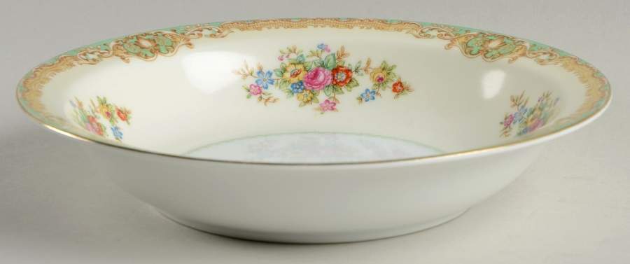 Green Traditional Rim Soup Bowl by Jyoto-1