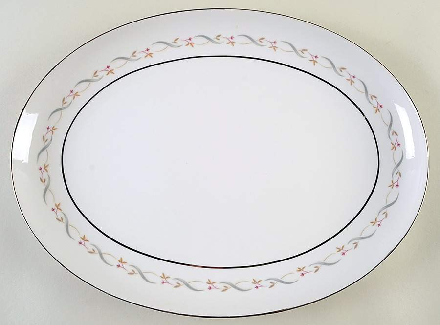 Leona 16" Oval Serving Platter by Jyoto-1