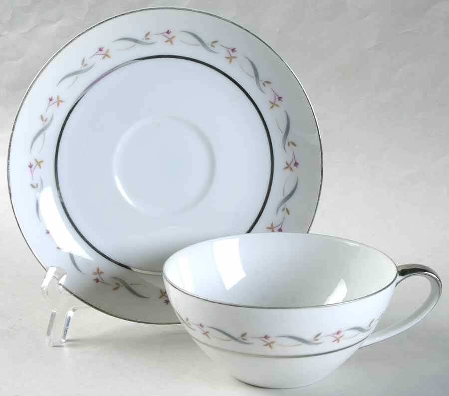 Leona Flat Cup & Saucer Set by Jyoto-1