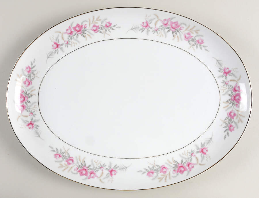 Lois 16" Oval Serving Platter by Jyoto-1