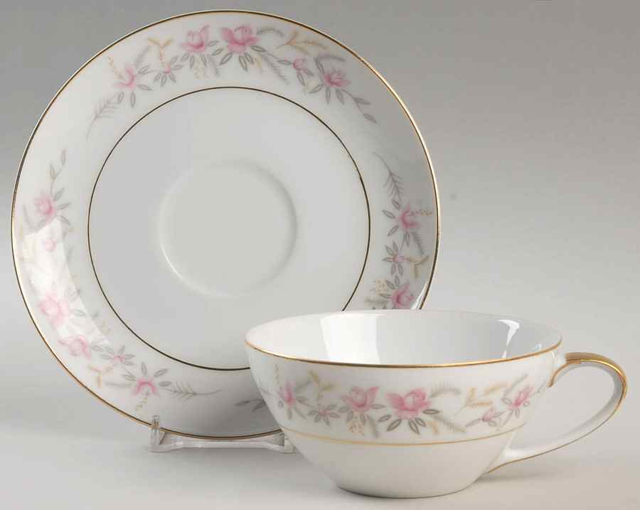 Lois Flat Cup & Saucer Set by Jyoto-1