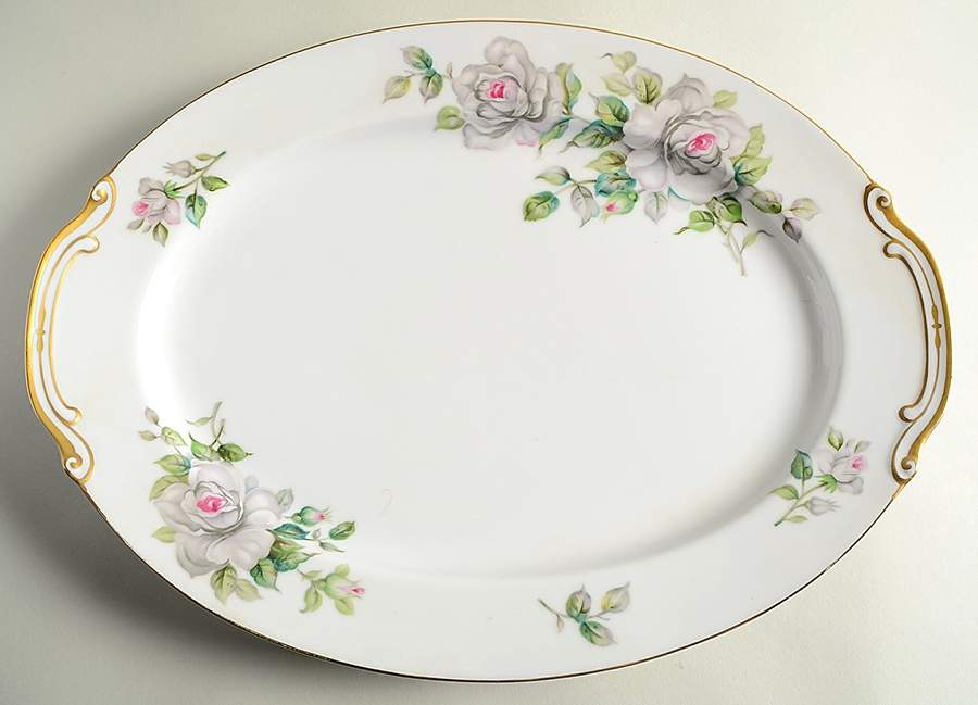 Melrose 16" Oval Serving Platter by Jyoto-1