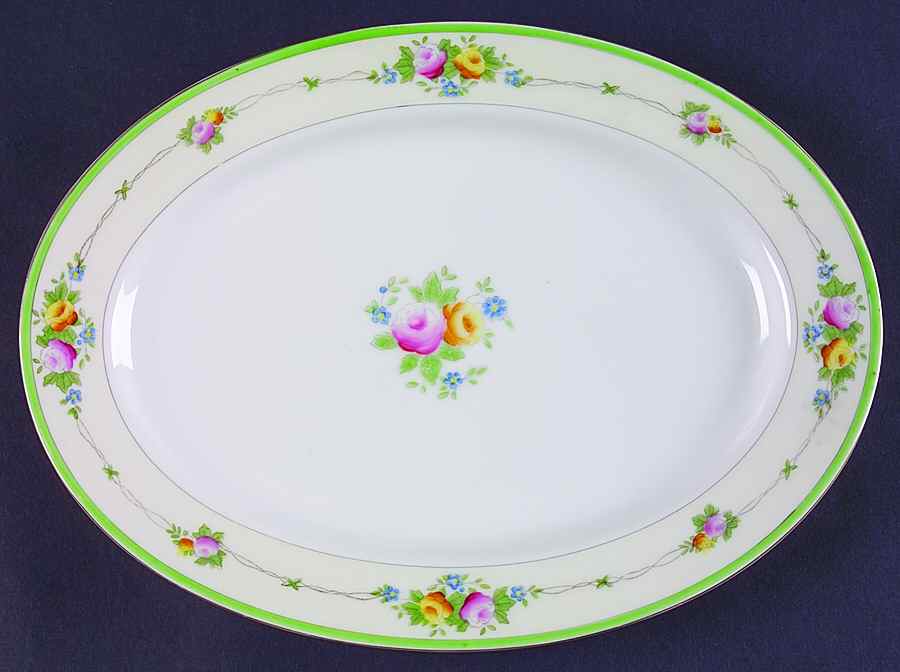 JAP193 12" Oval Serving Platter by Japan-1