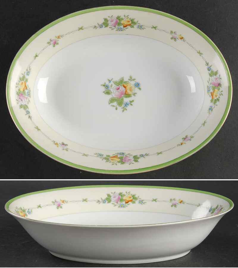 JAP193 10" Oval Vegetable Bowl by Japan-1