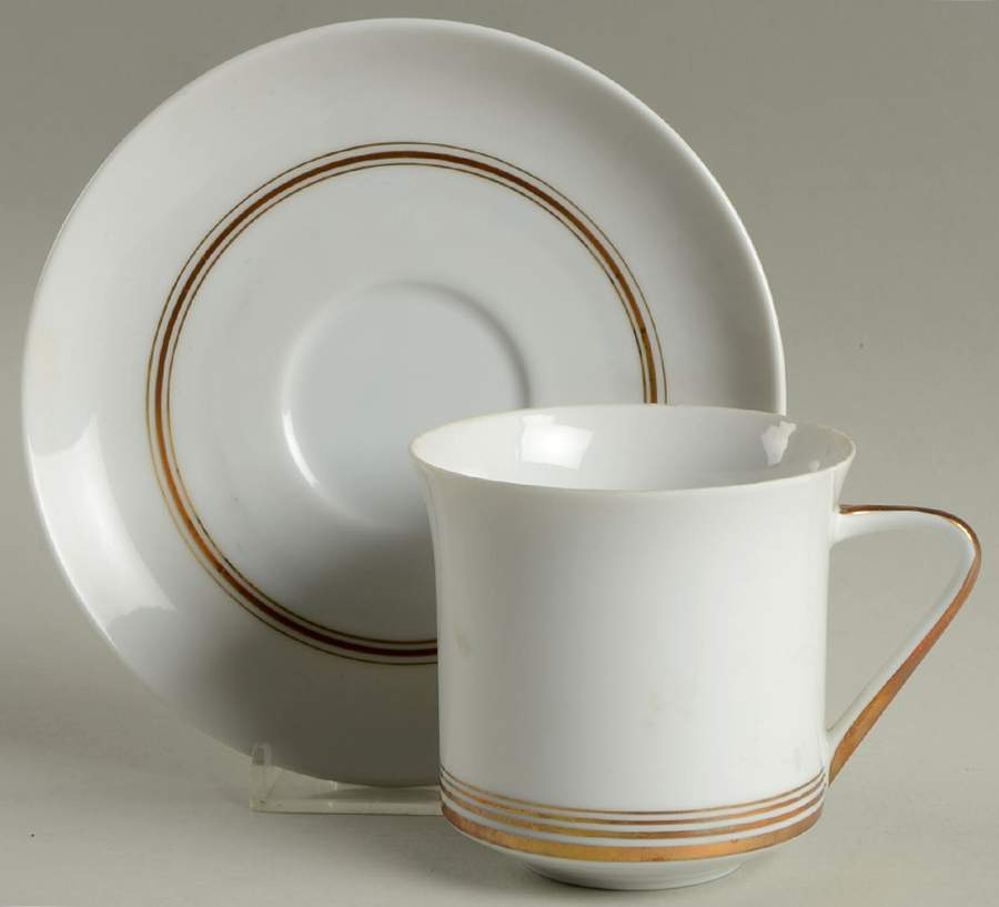 Monarch Flat Cup & Saucer Set by Johann Haviland-1