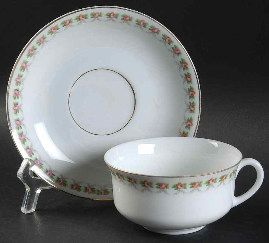 JAE36 Flat Cup & Saucer Set by Jaeger-1