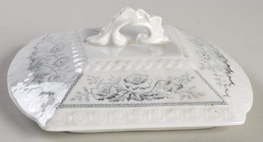 Sylvan Blue (Scalloped) Lid for Square Butter by Johnson Brothers-1