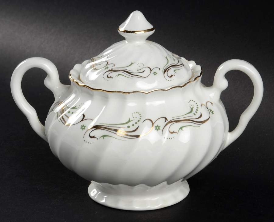 Venetian (Regency) Sugar Bowl & Lid by Johnson Brothers-1