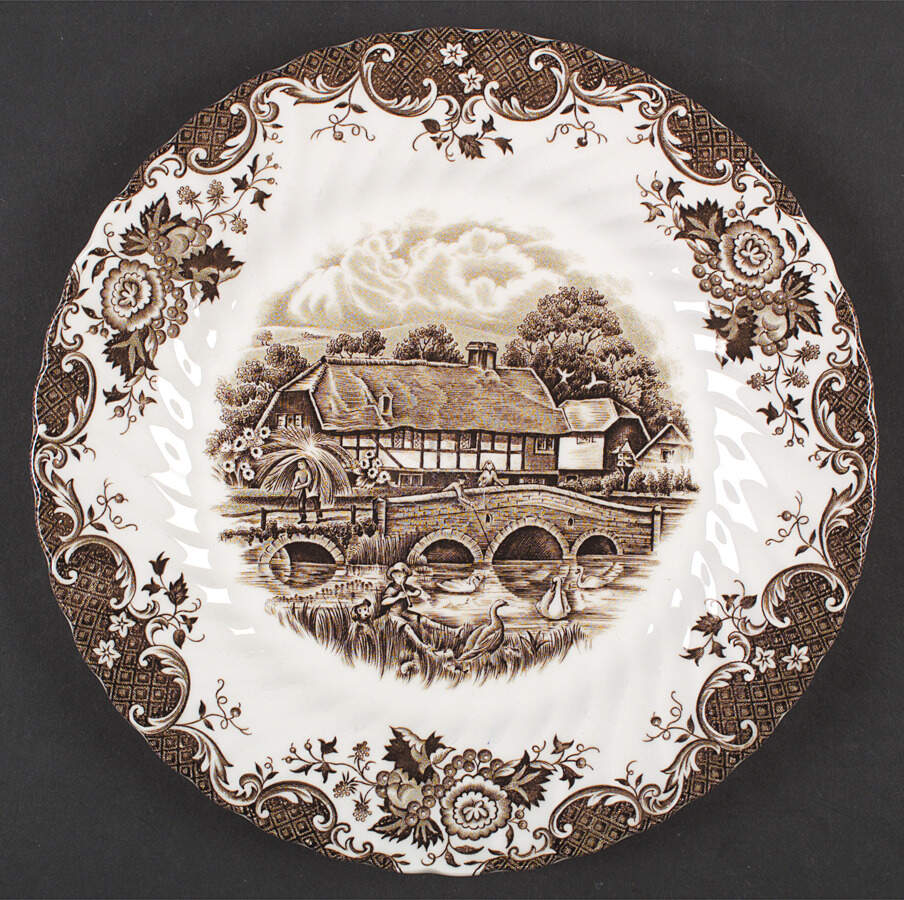 English Country Life Dinner Plate by Johnson Brothers-1