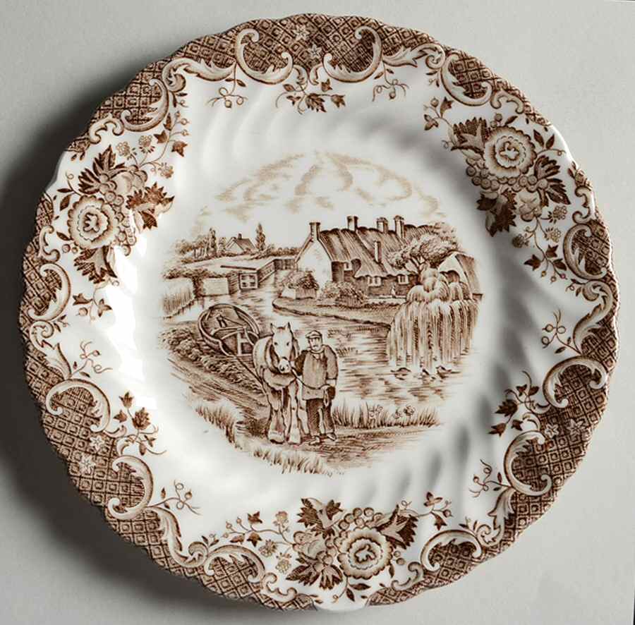 English Country Life Bread & Butter Plate by Johnson Brothers-1