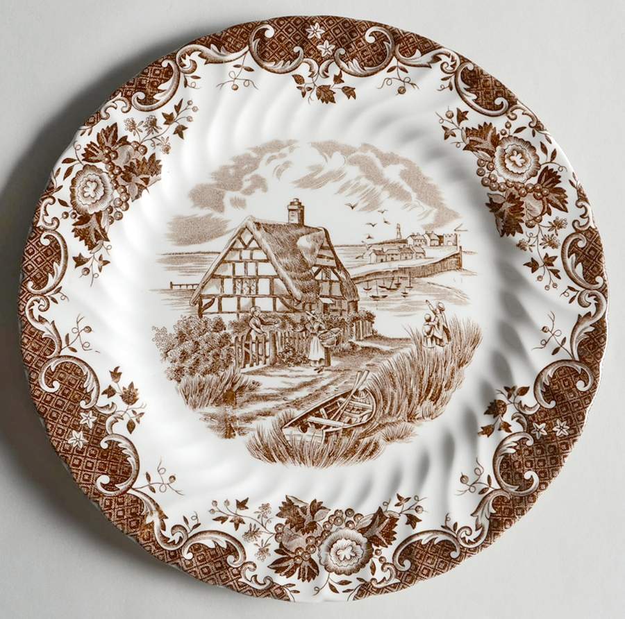 English Country Life Luncheon Plate by Johnson Brothers-1