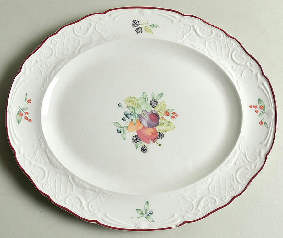Orchard 12" Oval Serving Platter by Johnson Brothers-1