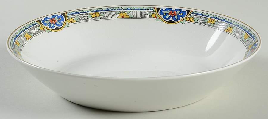 Sheraton (Floral Band on Rim) Coupe Soup Bowl by Johnson Brothers-1