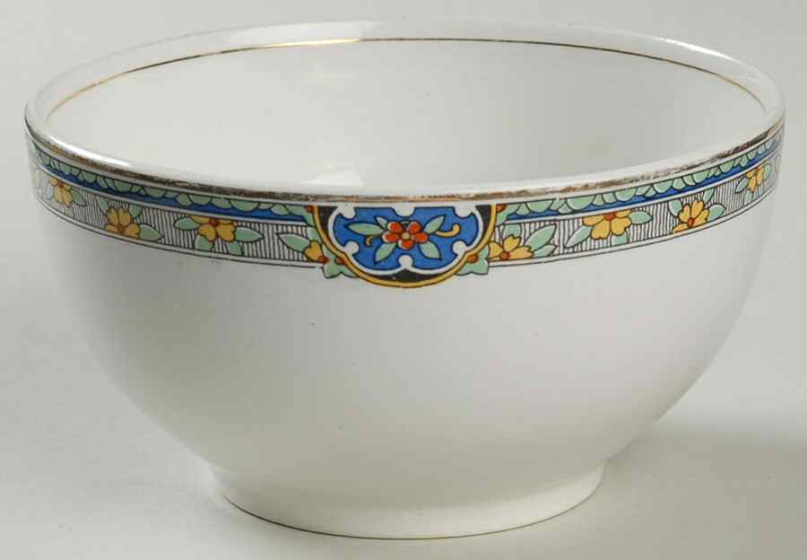 Sheraton (Floral Band on Rim) Cranberry Bowl by Johnson Brothers-1
