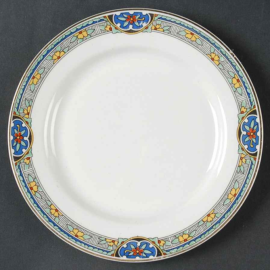 Sheraton (Floral Band on Rim) Bread & Butter Plate by Johnson Brothers-1