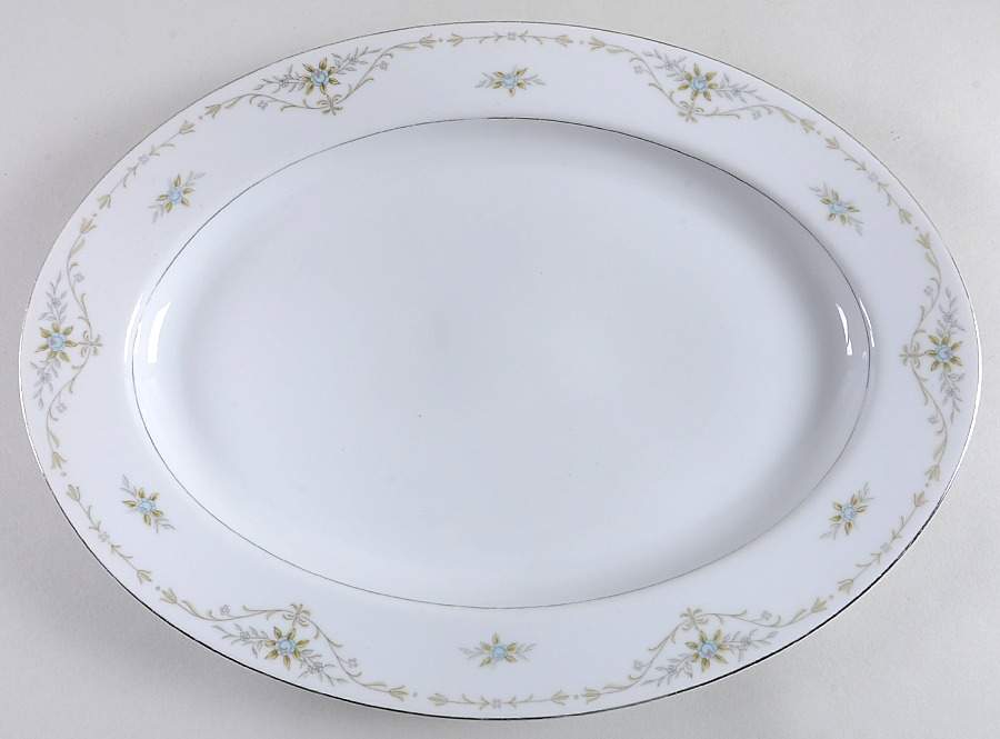 Avalon 14" Oval Serving Platter by M Japan-1