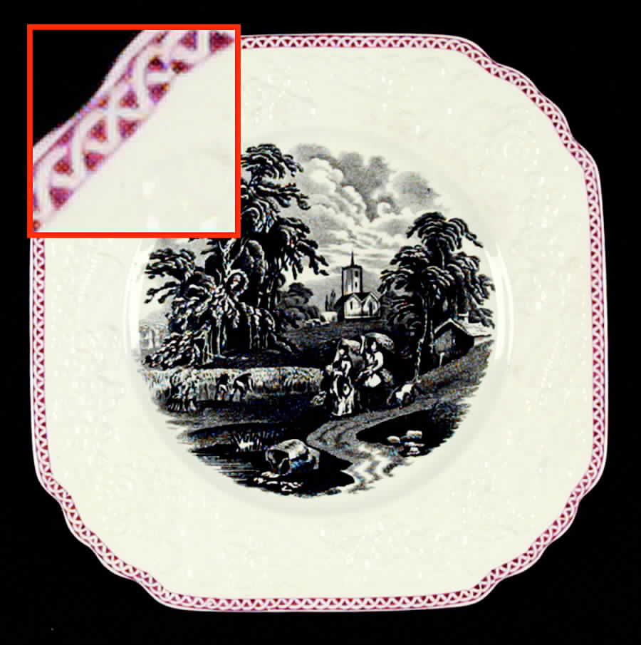 JON22 Square Luncheon Plate by George Jones & Sons-1