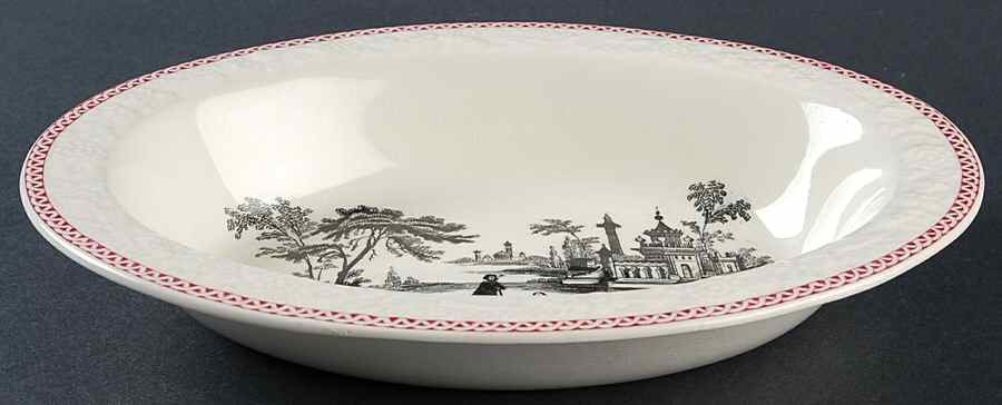 JON22 9" Oval Vegetable Bowl by George Jones & Sons-1