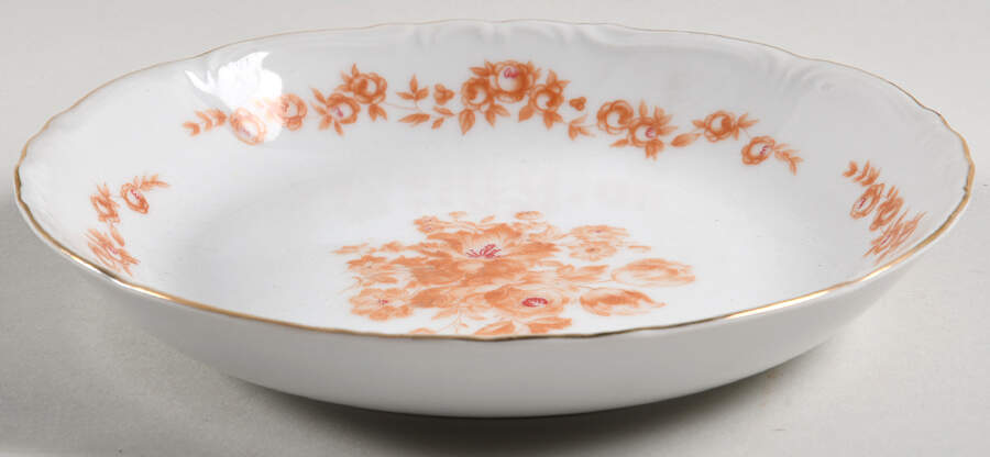 Rose Marie (Scalloped, Orange) Coupe Soup Bowl by Japan-1