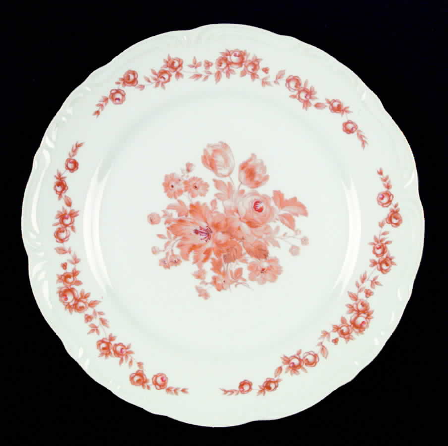 Rose Marie (Scalloped, Orange) Dinner Plate by Japan-1