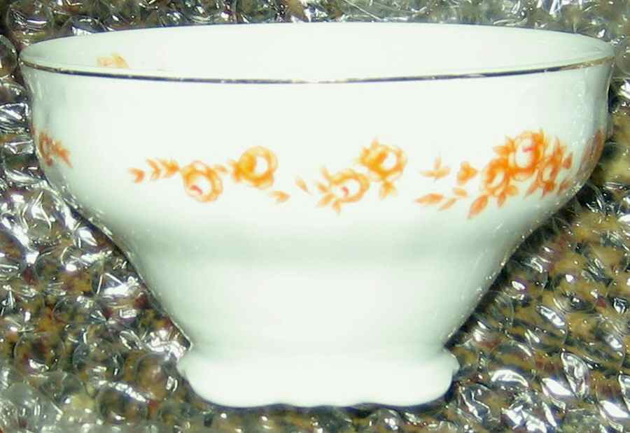 Rose Marie (Scalloped, Orange) Footed Cup by Japan-1